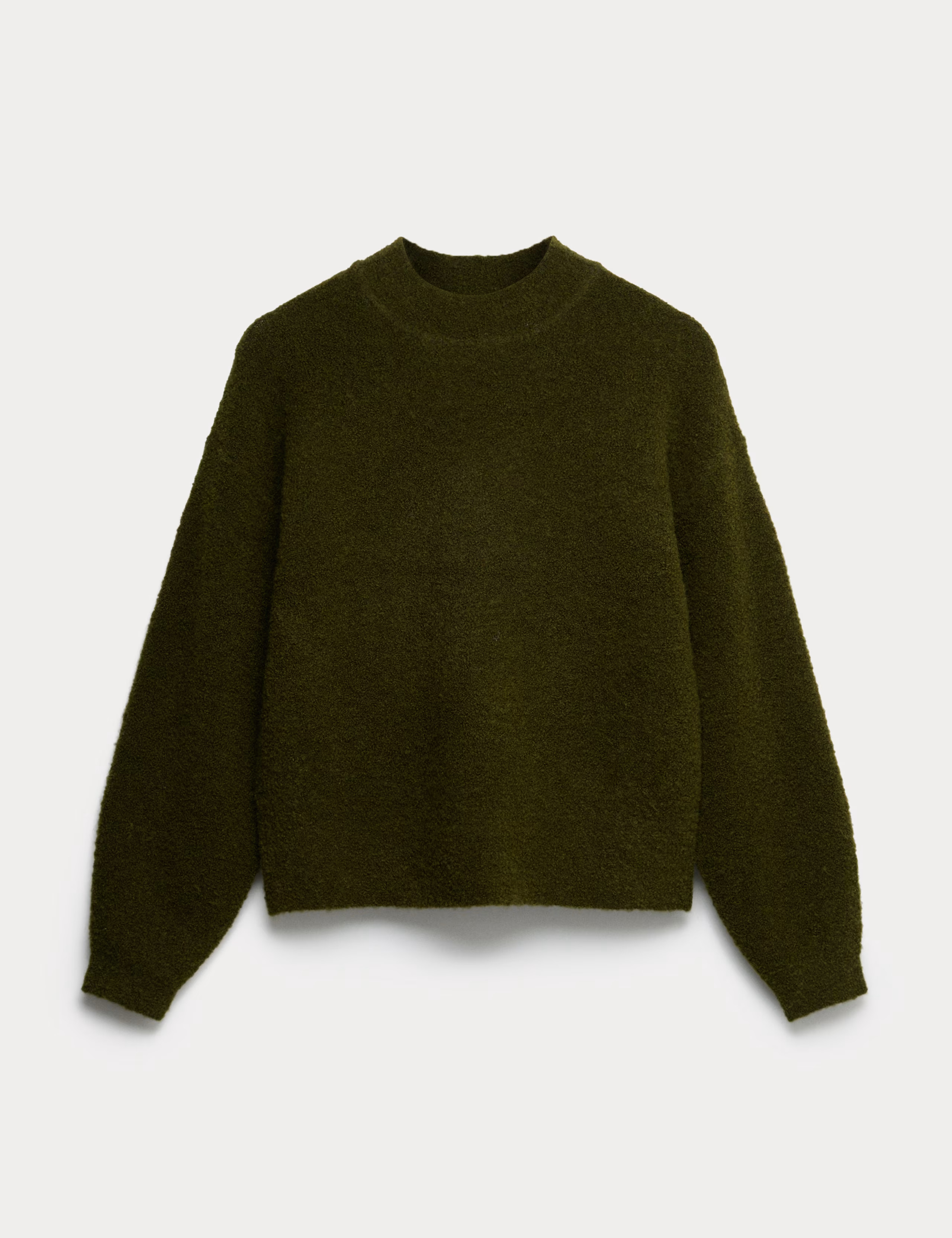 Wool Blend Textured Funnel Neck Jumper | Marks & Spencer (UK)