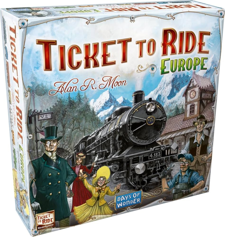 Asmodee Ticket to Ride Europe Board Game - Embark on a Railway Adventure Across the Continent! Fu... | Amazon (US)