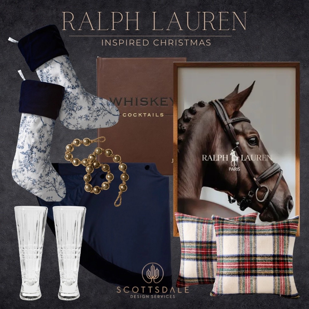 Ralph Lauren style Christmas🎄🎄

Plaid pillows, horse art, champagne glasses, stockings

#LTKHome #LTKHoliday #LTKSeasonal