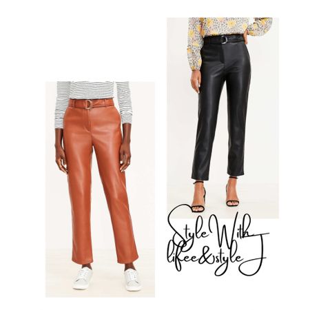 These belted leather pants are great for fall. 

#LTKworkwear #LTKstyletip #LTKSeasonal