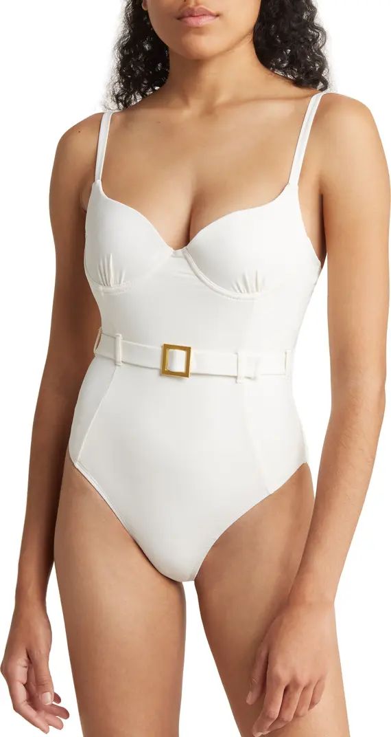 Danielle Belted One-Piece Swimsuit | Nordstrom Rack