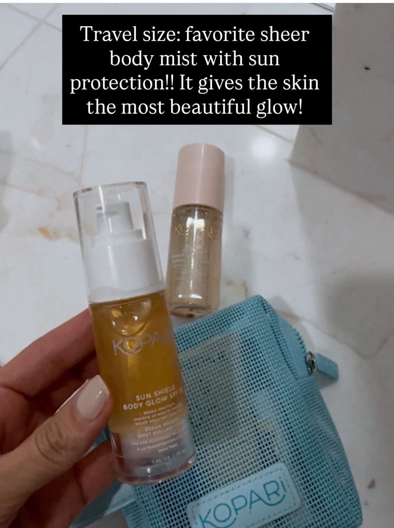 Travel size: favorite sheer body mist with sun protection!! It gives the skin the most beautiful glow!



#LTKBeauty #LTKTravel #LTKOver40