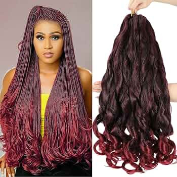 6 Packs French Curls Braiding Hair 24 Inch Loose Wave Bouncy Braiding Hair Pre Stretched Braiding... | Amazon (US)