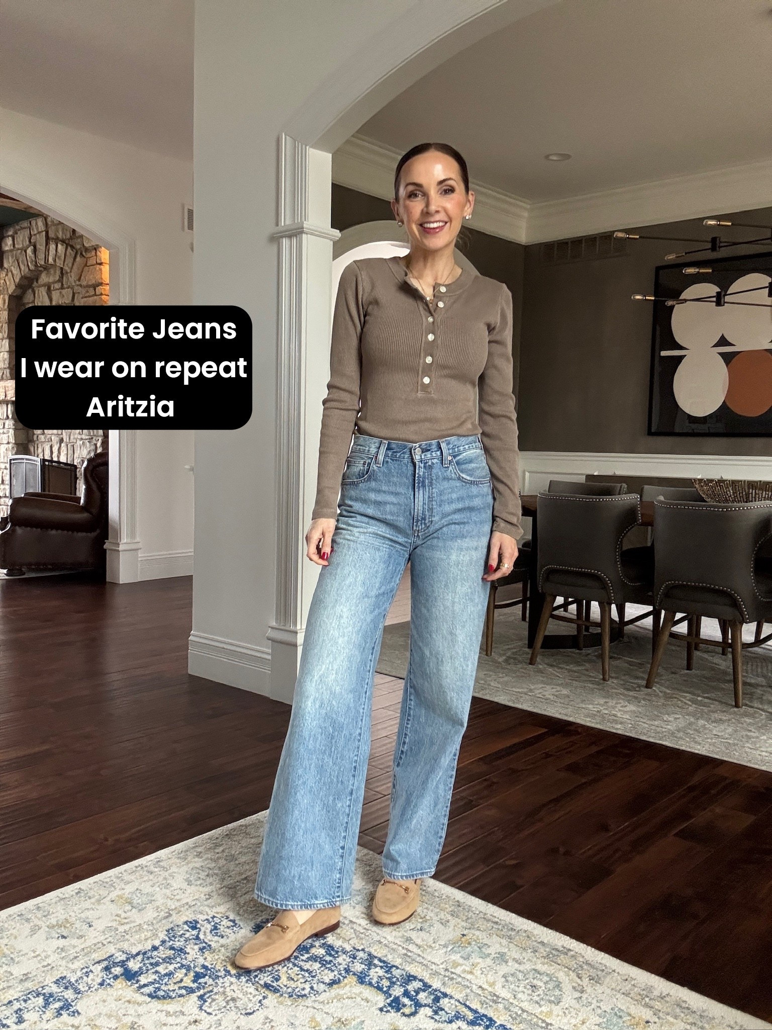 Jeans I wear on repeat
@aritzia Farrah Jeans 
@anthropologie top
@samedelman loafers 

#LTKootd