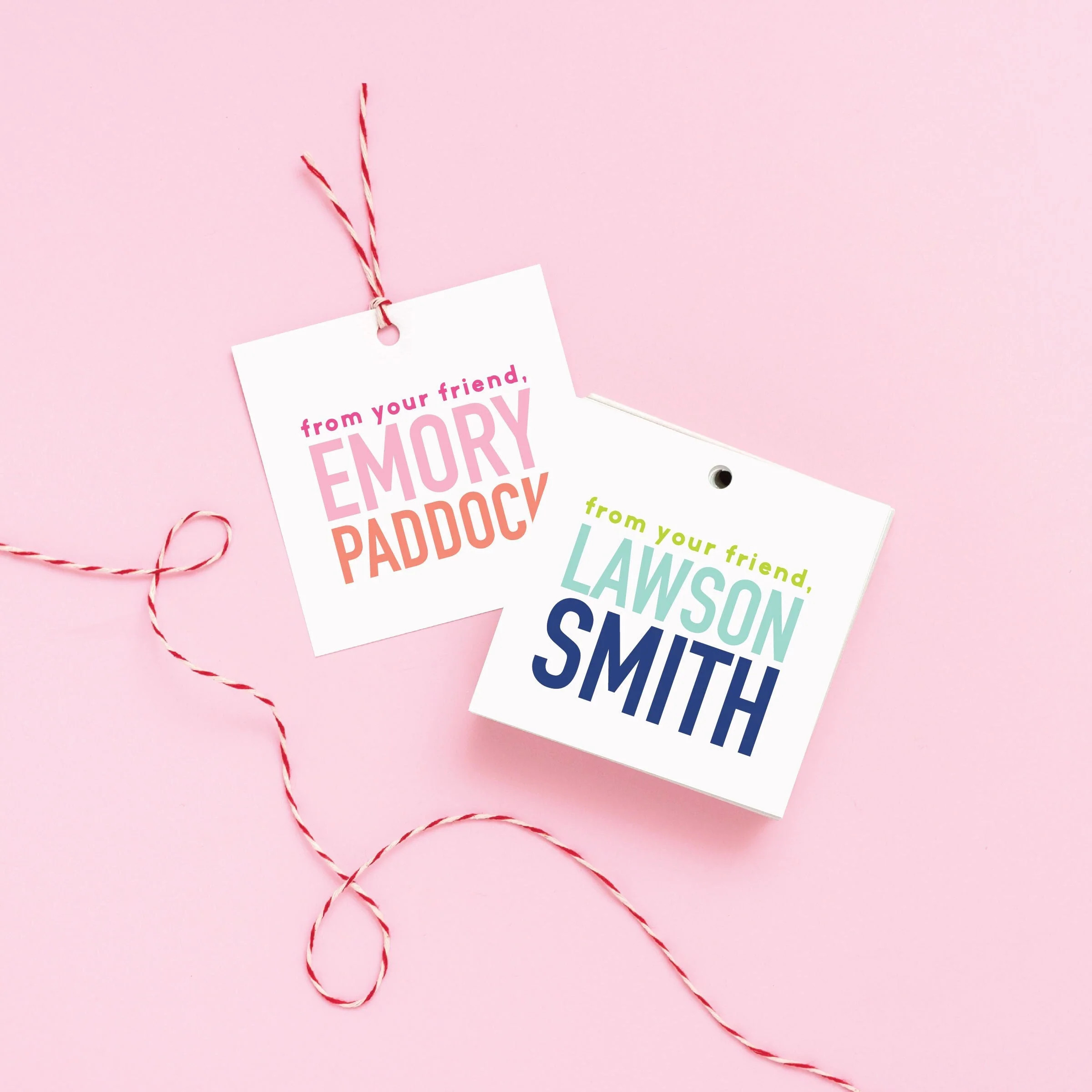 From Your Friend Gift Tags | Joy Creative Shop