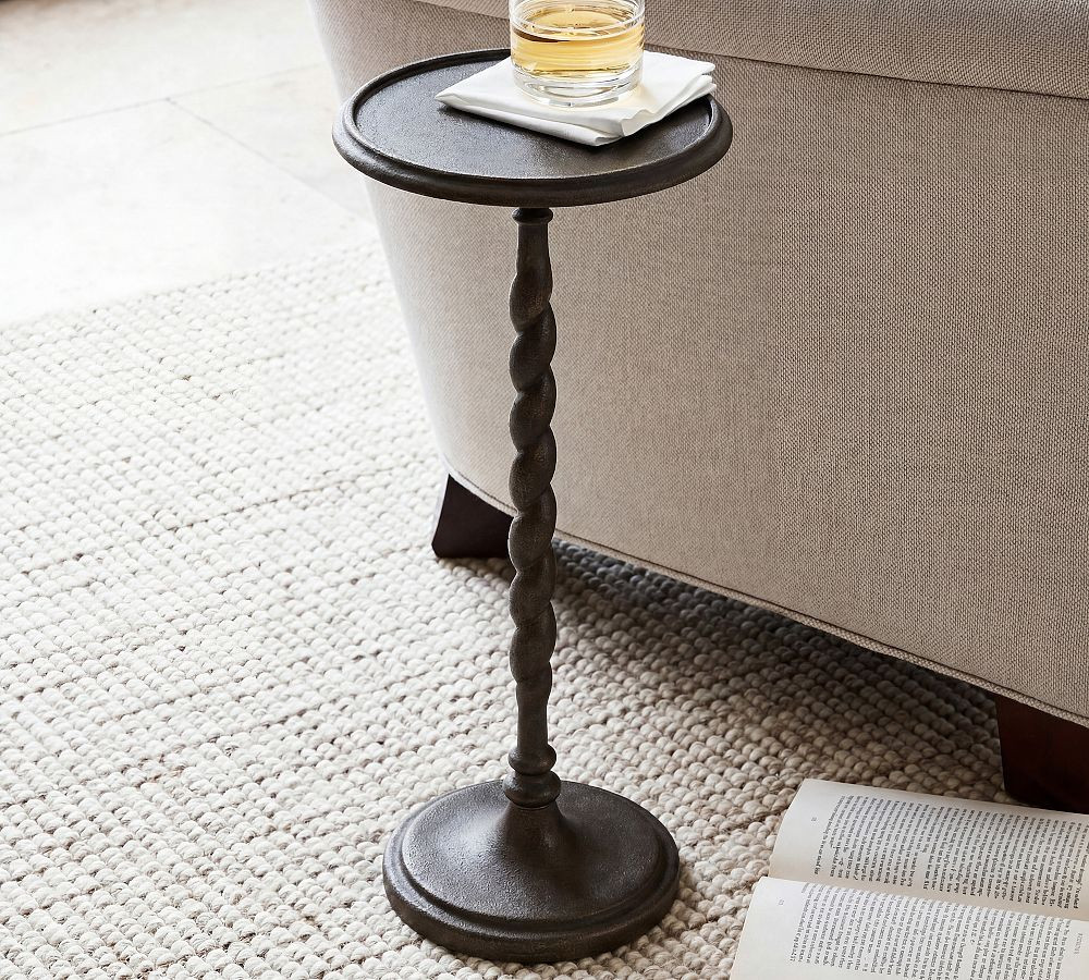 Blaine Round Metal Drink Table (10") | Pottery Barn (US)