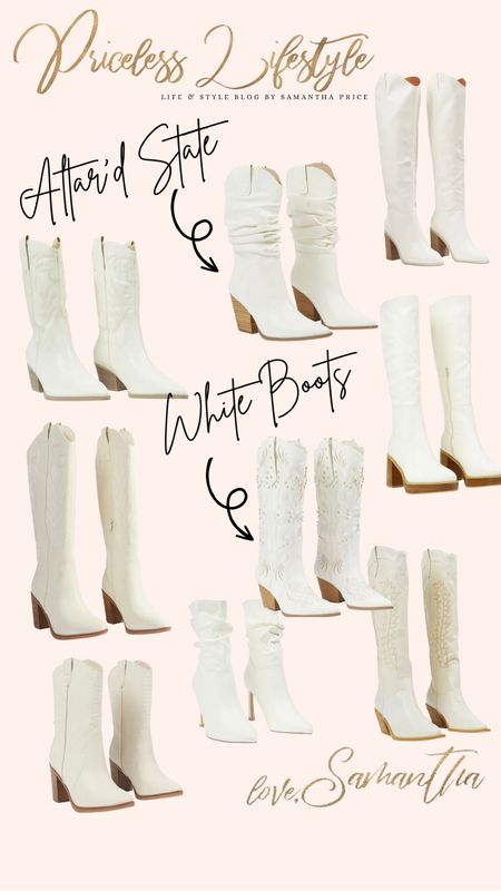 White Boots #altardstate 

#LTKshoecrush #LTKHoliday #LTKSeasonal
