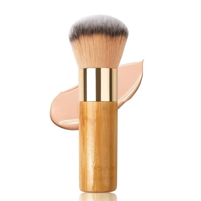 GOERTI Bronzer Brush for Face Large Kabuki Brush for Powder Foundation Blend Self Tanner Tanning ... | Amazon (US)