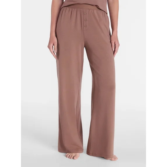 Joyspun Women’s Cotton Blend Sleep Lounge Pants, Sizes S-3X | Walmart (US)