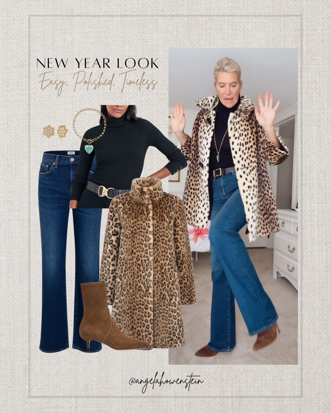 Easy, polished, and timeless—my kind of New Year look. A few classic pieces, nothing fussy, and it all just works. ✨

#LTKstyle #LTKwinter #LTKnewyear #LTKoutfit #classicstyle #effortlessstyle #winterlook #denimstyle #timelessfashion



#LTKootd #LTKHoliday #LTKOver40