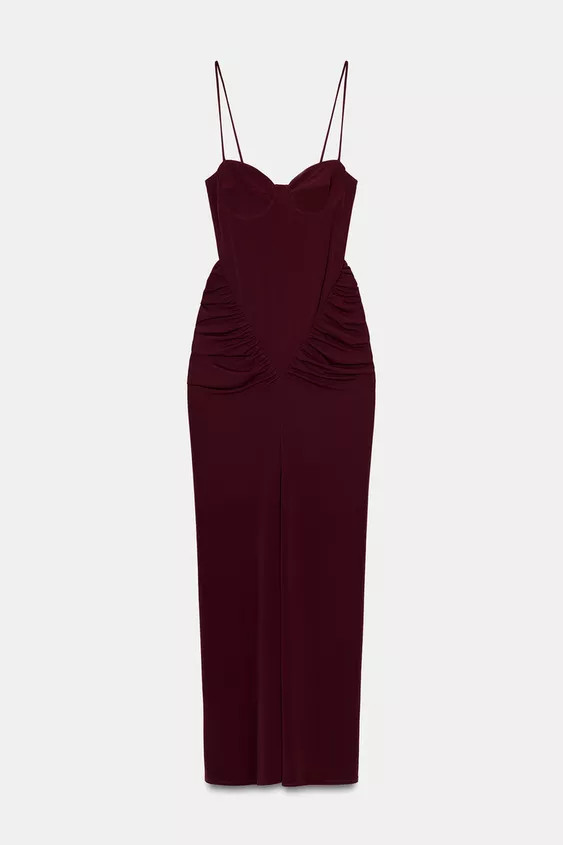 DRAPED CORSETRY-INSPIRED DRESS | Zara US