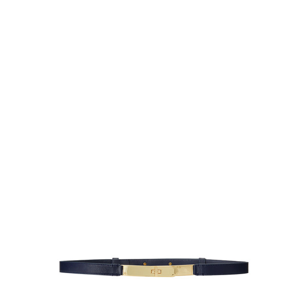 Turn-Lock Skinny Leather Belt | Ralph Lauren (UK)