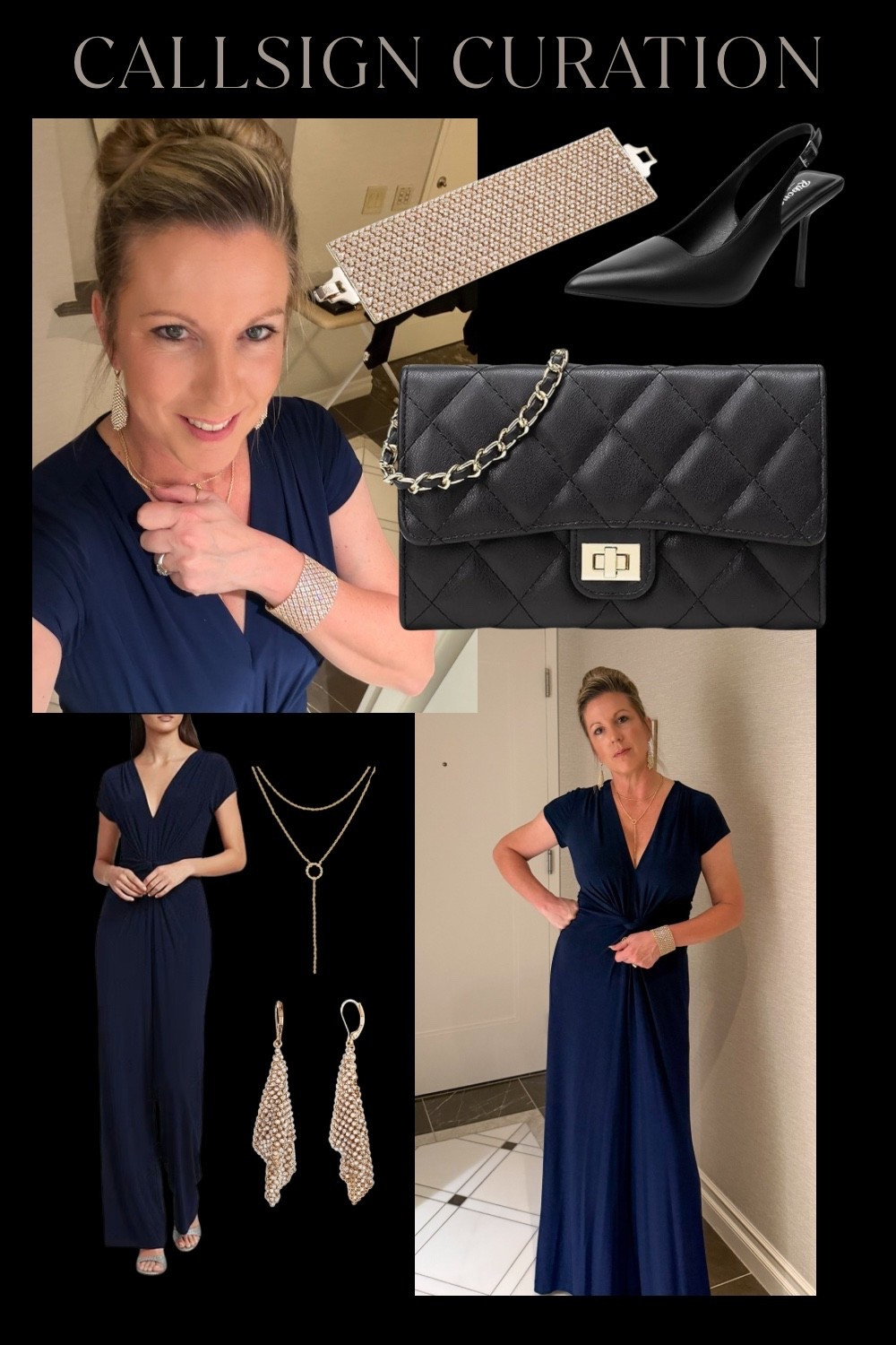 The most beautiful I’ve felt in a decade: the perfect, comfortable, flattering jumpsuit in a heavy, drapey material that is absolutely breathtaking.  I don’t usually buy jewelry and these were STUNNING.  The shoes were a game changer: no back to cause hot spots on the heel and the clutch was the perfect little bag!  One night at a celebration dinner and I felt like a million bucks.

#LTKTravel #LTKmomlife #LTKOver40