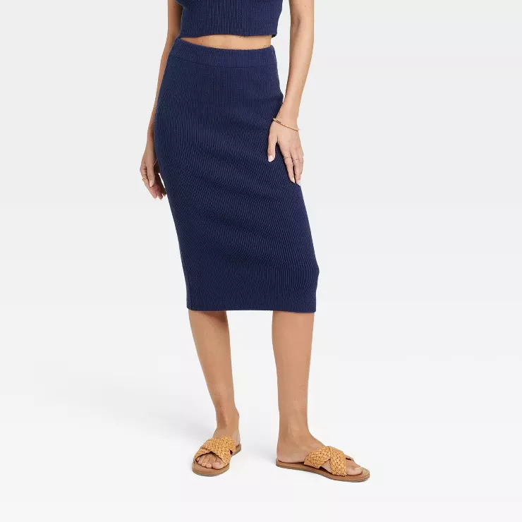 Target navy clearance blue pencil skirt