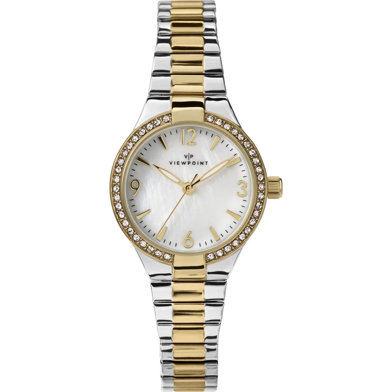Viewpoint by Timex Women's 33mm Watch – Two-Tone Expansion Band - Walmart.com | Walmart (US)