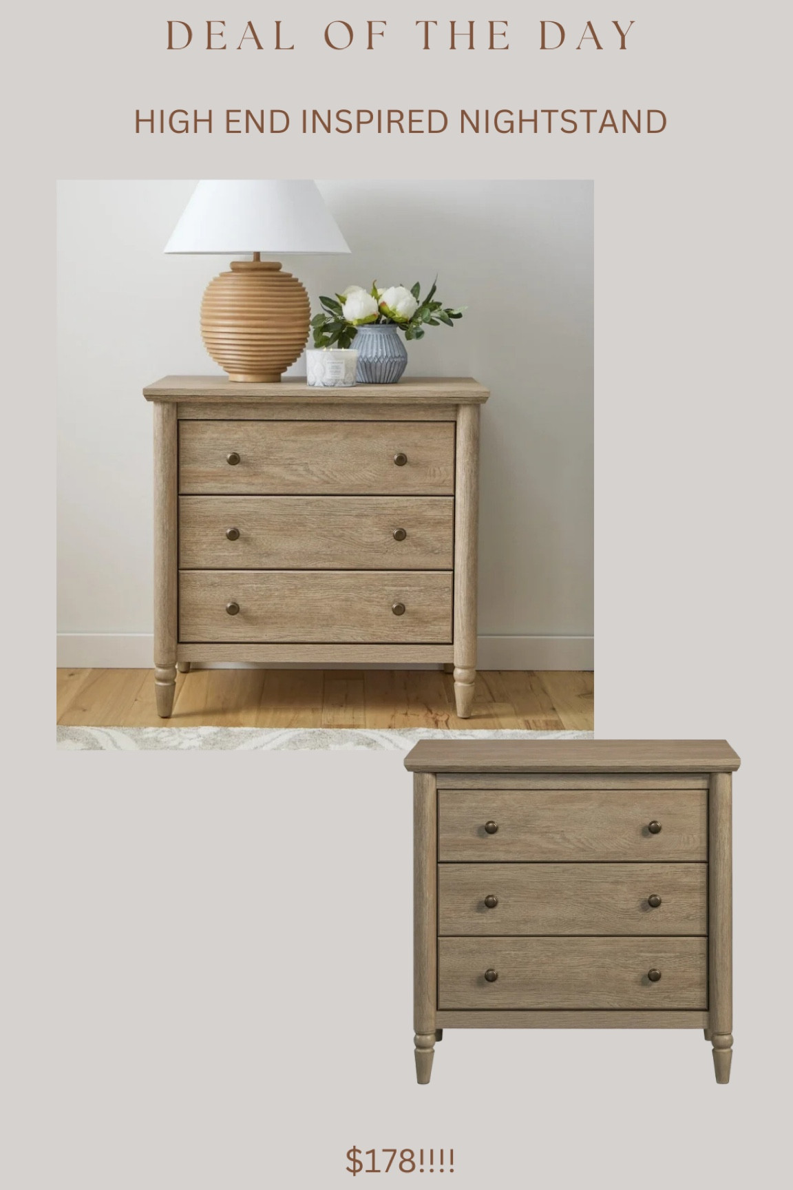 Brand new Walmart nightstand!!!!!! This will sellout fast! What an amazing price for this size & style 😍 Has outlet/USB too 🙌🏻🙌🏻🙌🏻

#LTKStyleTip #LTKSaleAlert #LTKHome