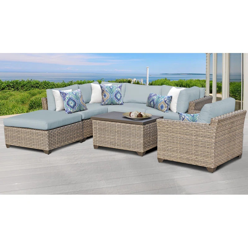 Rochford 7 Piece Sectional Seating Group with Cushions | Wayfair North America