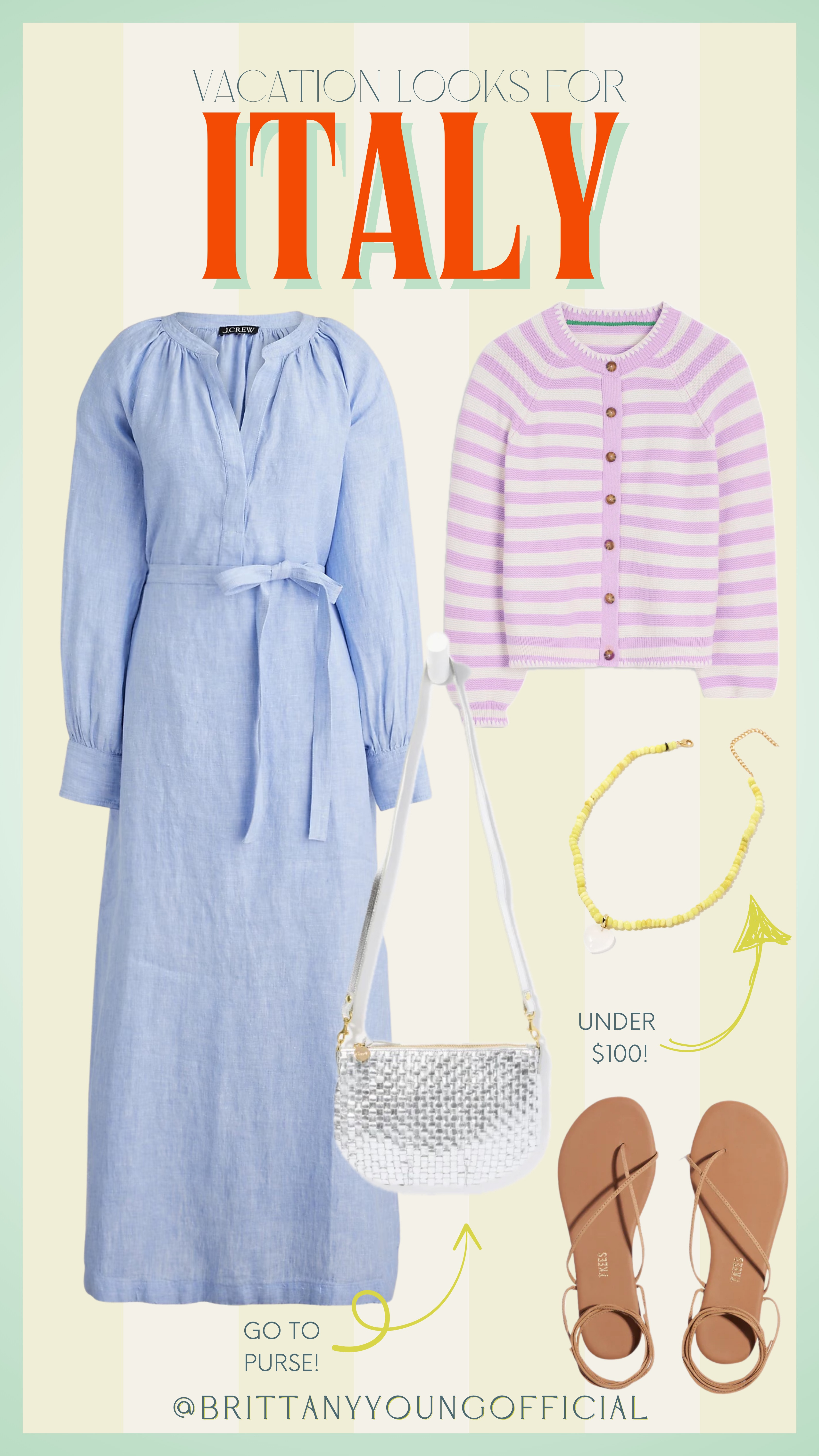 One of my vacation looks for my trip to Italy! 

Spring outfit, Spring fashion, Vacation outfit, Chic outfit, Italy outfit, Accessories, Shoes, Bag 

#LTKShoeCrush #LTKStyleTip #LTKItBag