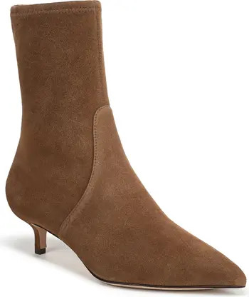 Lisa 45 Stretch Kitten Heel Bootie (Women) | Nordstrom