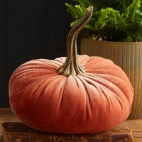 Large Velvet Pumpkin Harvest, Fall Wedding Centerpiece, Modern Rustic Decor, Shabby Chic Mantle Than | Etsy (US)