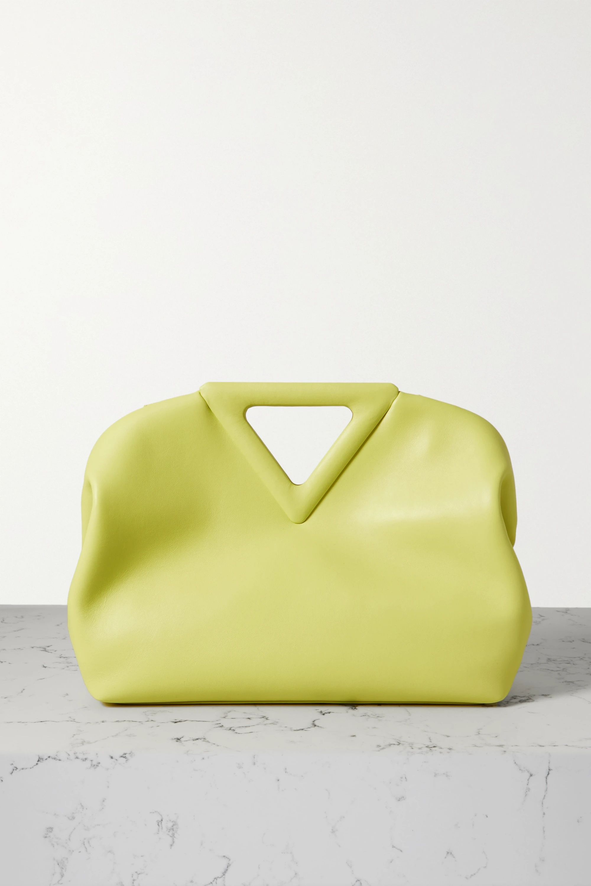 Green Point medium neon leather tote | Bottega Veneta | NET-A-PORTER | NET-A-PORTER (UK & EU)