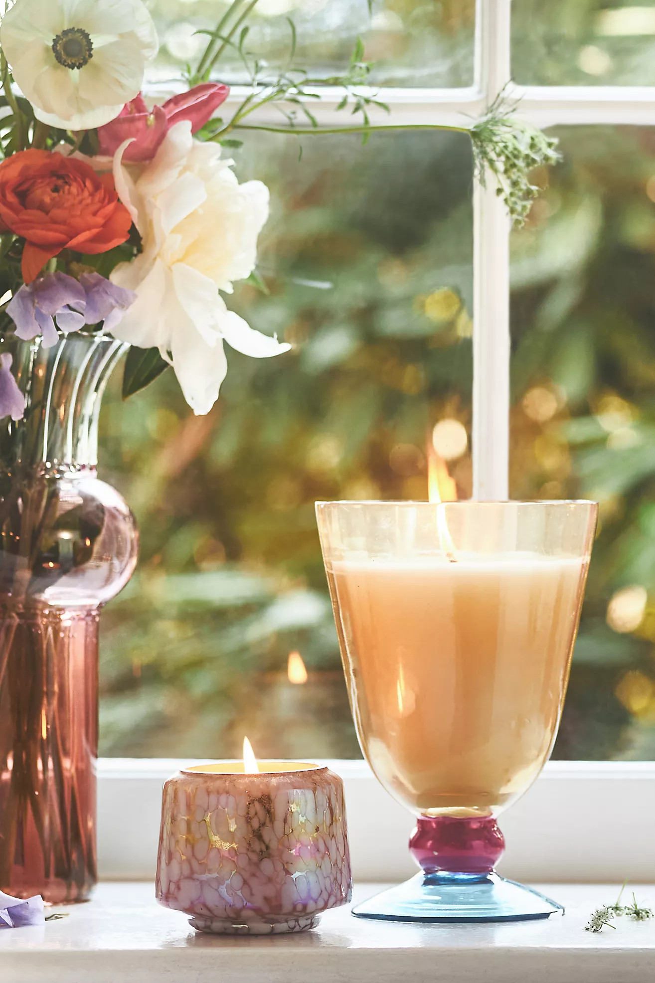 By Anthropologie Floral Night Gardenia Glass Jar Candle | Anthropologie (US)