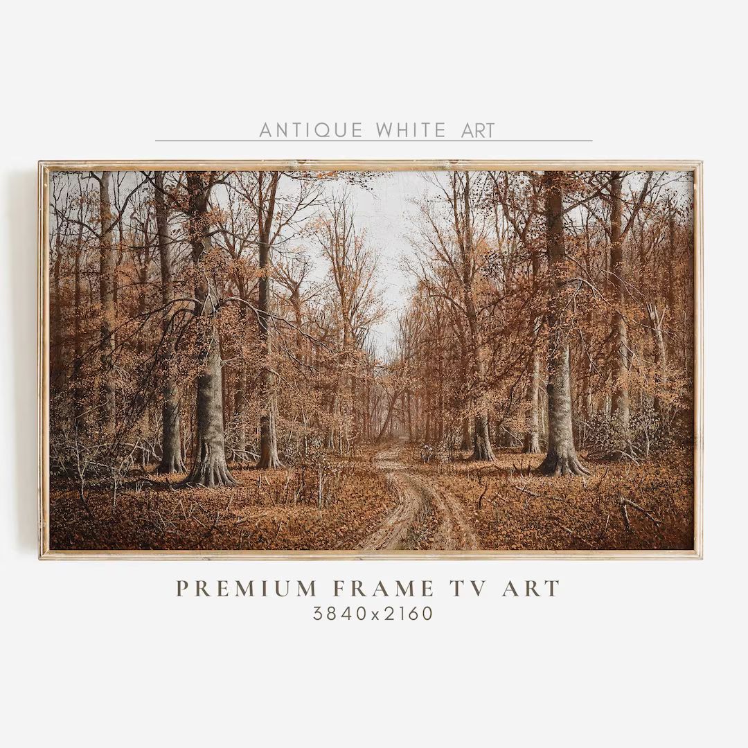 Samsung Fall Frame TV Art, Vintage Autumn Art for Frame Tv, Fall TV Art, Moody Fall Painting, Ear... | Etsy (US)