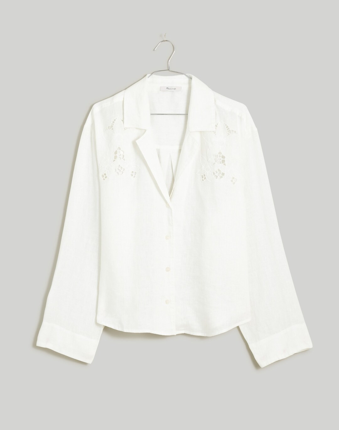 Resort Long-Sleeve Shirt in Embroidered Eyelet | Madewell