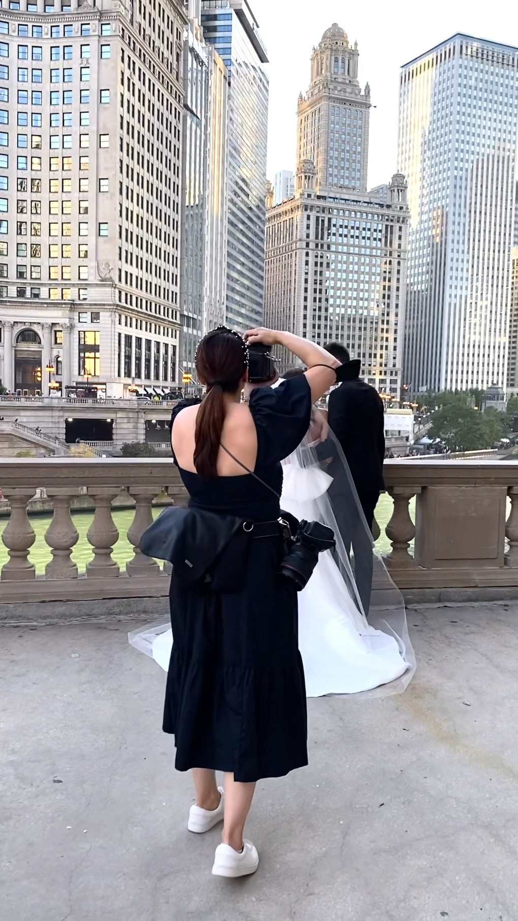 This dress from Abercrombie and Frye sneakers might be hands down my favorite outfit to capture a wedding day in. It’s unbelievably comfortable and flattering for black tie affairs in the city.

#LTKwedding #LTKworkwear #LTKstyletip