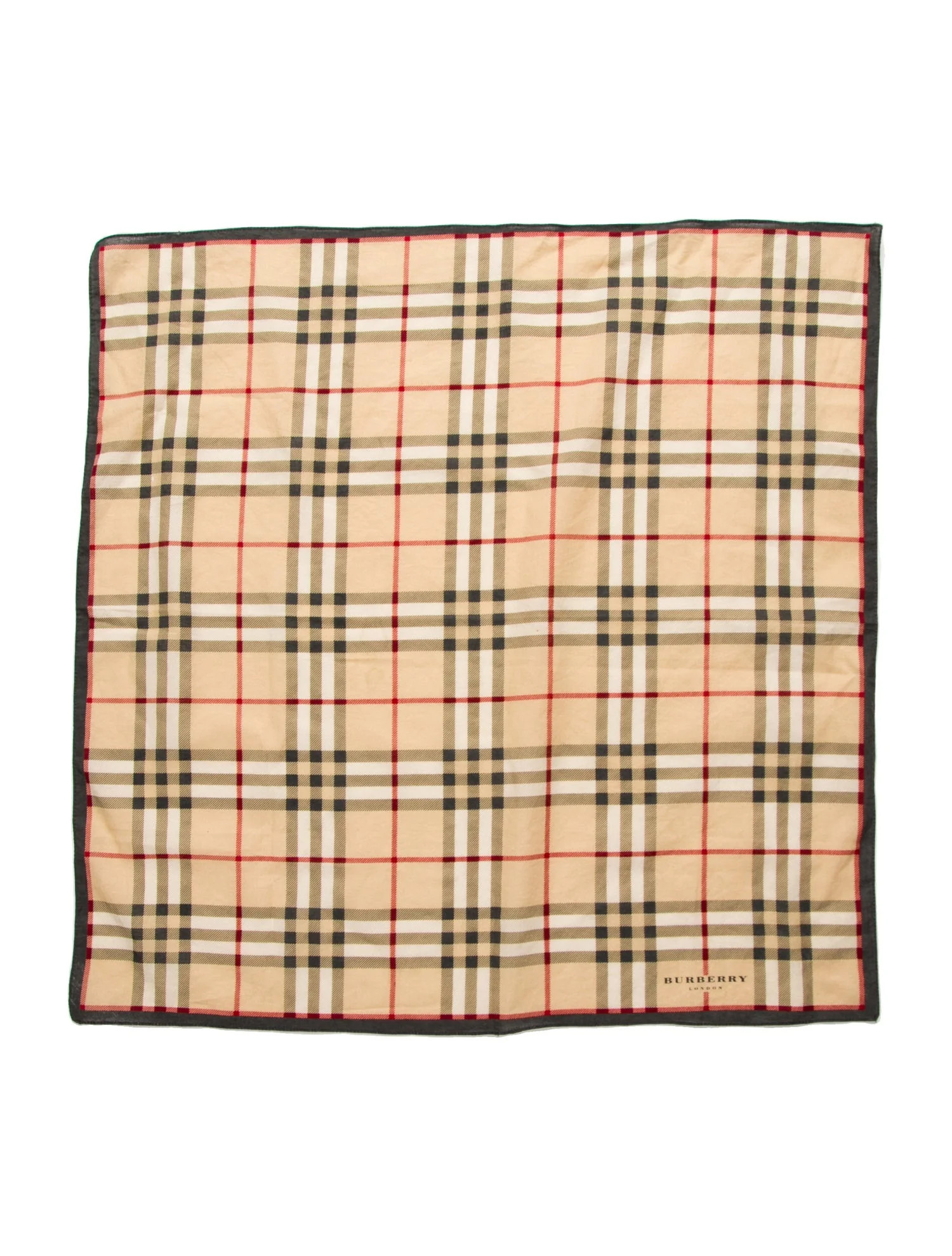 Silk Nova Check Pattern Scarf | The RealReal