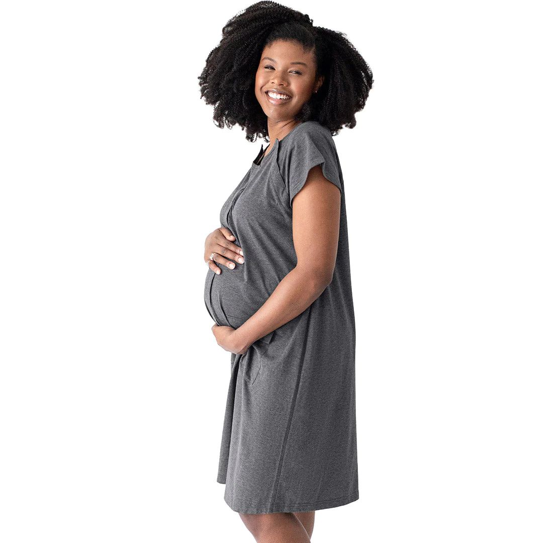 Universal Labor & Delivery Gown | Grey Heather | Kindred Bravely