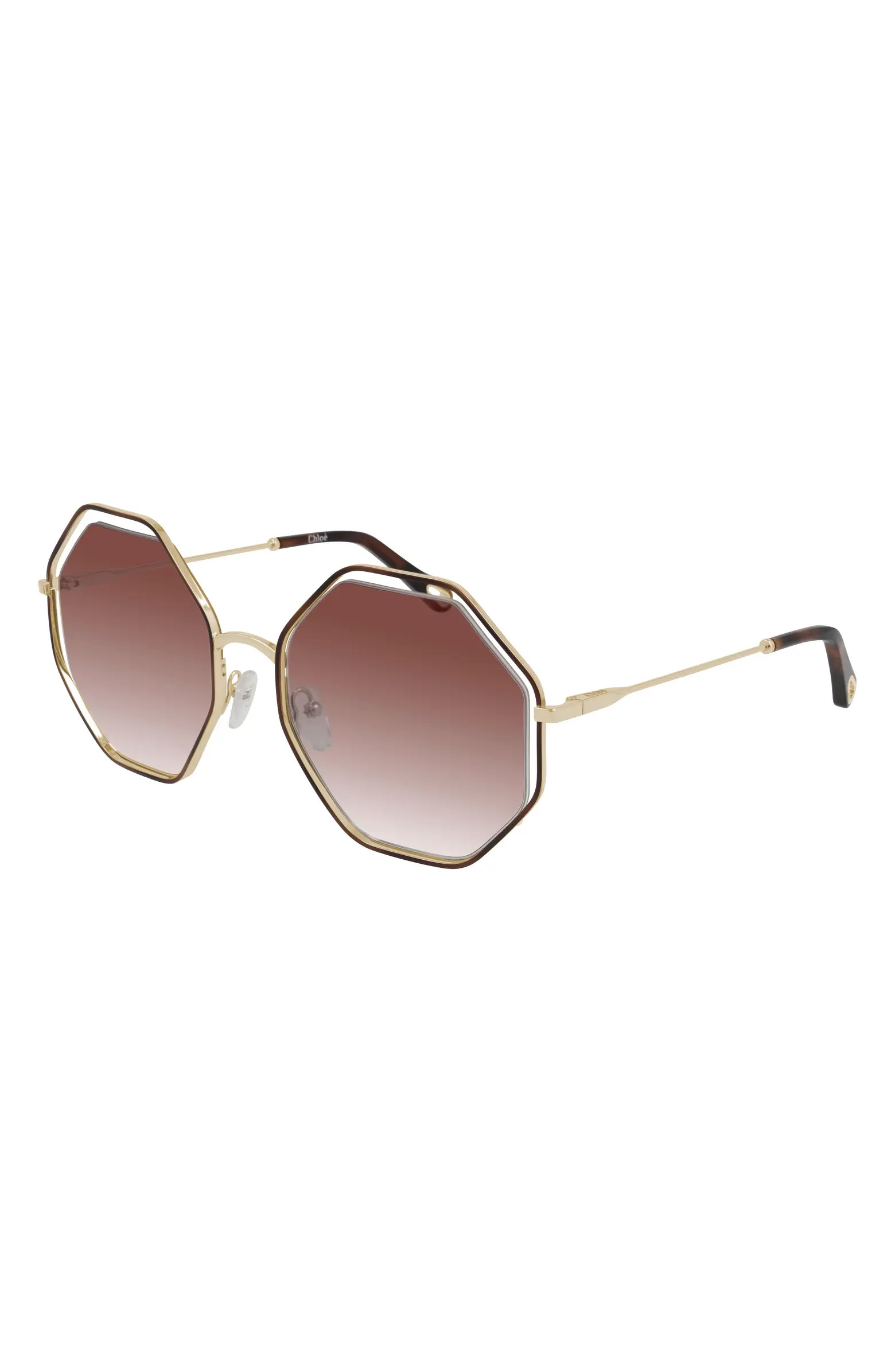 Chloé 53mm Gradient Octagon Sunglasses | Nordstrom | Nordstrom