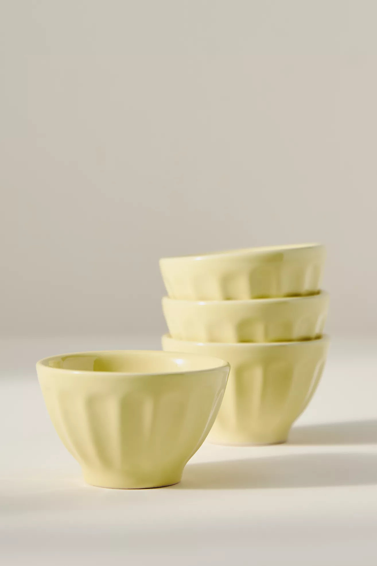 The Latte Stoneware Nut Bowls, Set of 4: Amelie Edition | Anthropologie (US)