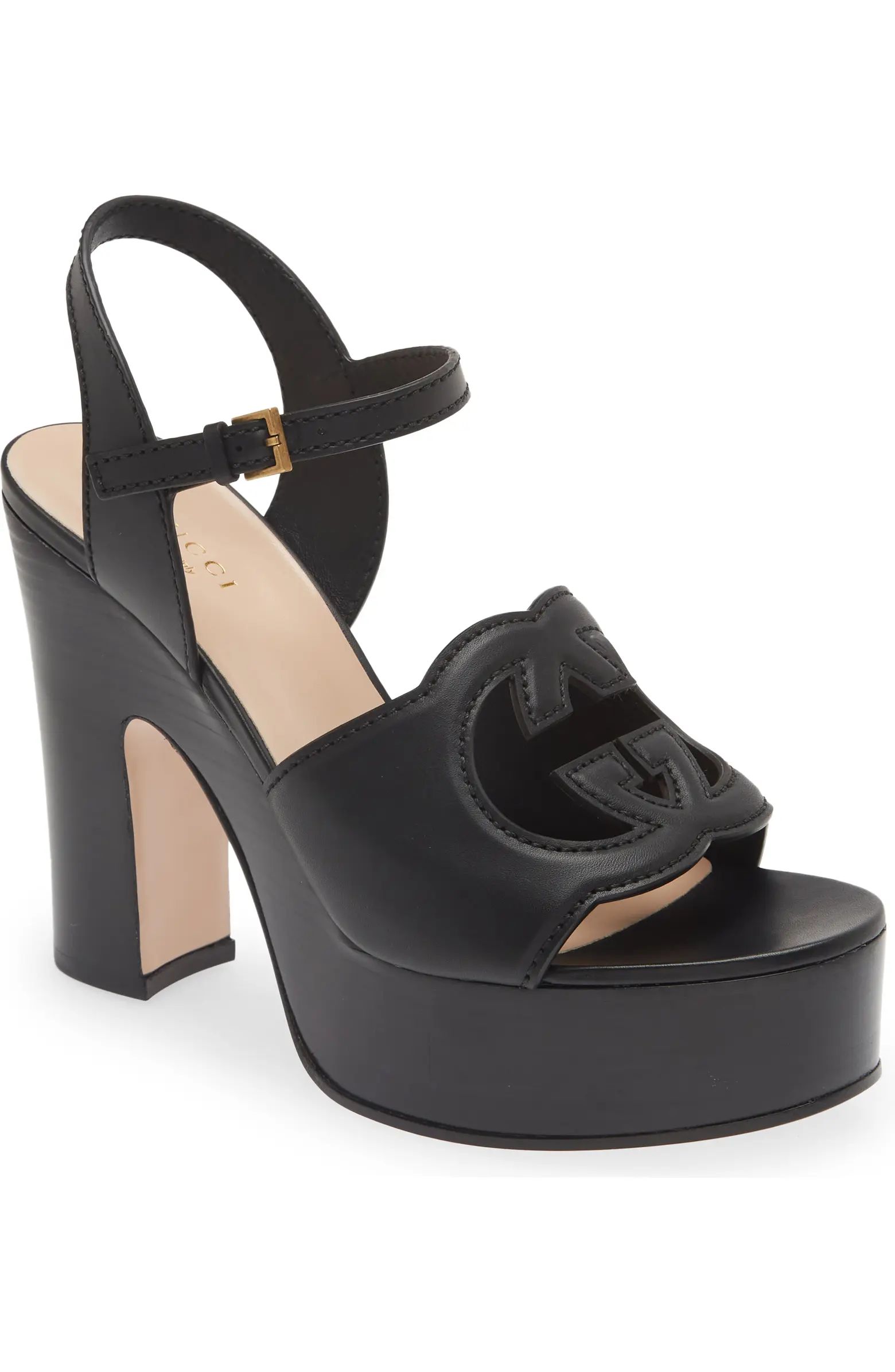 Interlocking G Cutout Platform Sandal (Women) | Nordstrom