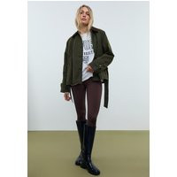 Trench court enduit ceinture - Stradimarket femme | Stradivarius France | Stradivarius (FR)