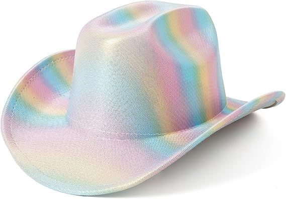 Lanzom Cowboy Hat for Men & Women Felt Cowgirl Hat for Women Western Themed Party Cowboy Costume ... | Amazon (US)