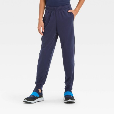 Boys' Mesh Jogger Pants - All In Motion™ Navy Blue M: Quick Dry, Moisture Wicking, Elastic Drawstring Waist, Kids' Activewear | Target