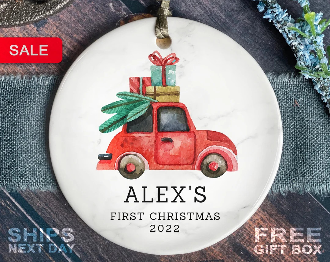 Baby's First Christmas Ornament Personalized First - Etsy | Etsy (US)