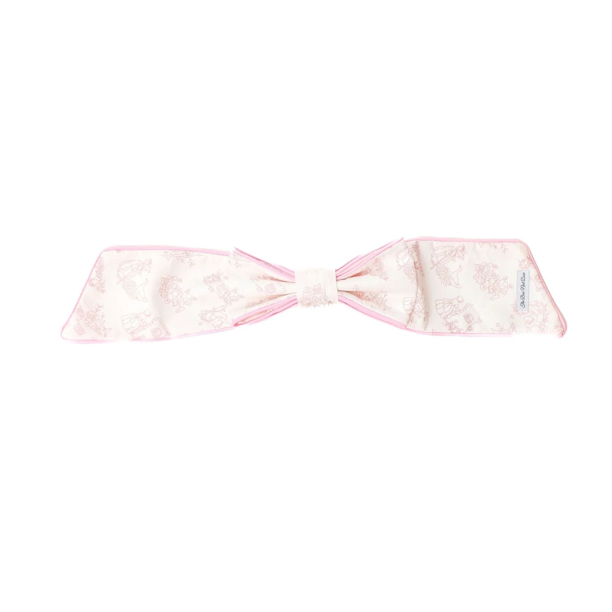 The Bow Next Door Pink Toile Easter Basket Bow | JoJo Mommy