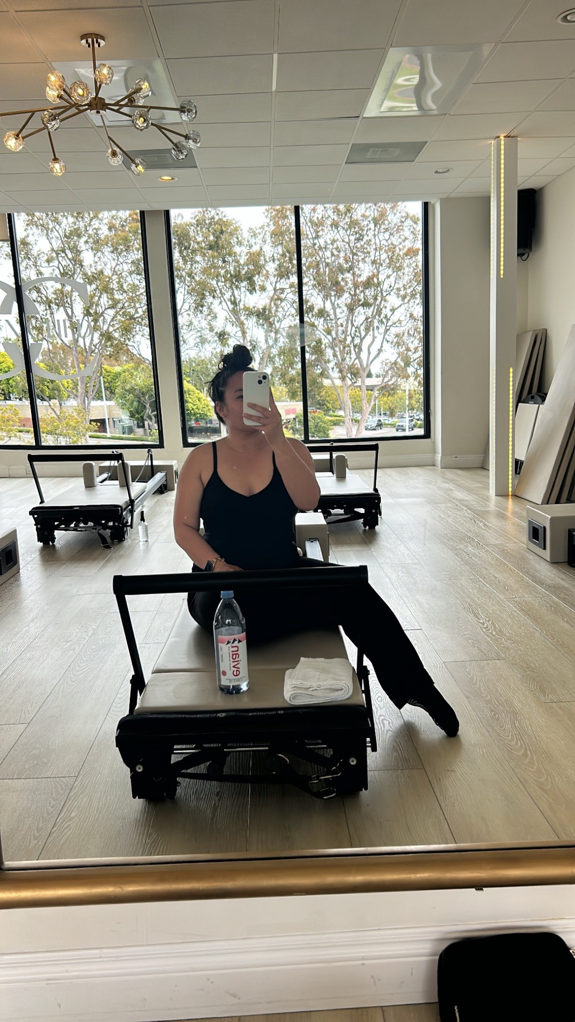 PILATES GO TO OUTFIT 

Lately I’ve been wearing a black short onesie under baggy pants to pilates and I’m obsessed. 

The onesie keeps everything in place during class, and the loose pants make it easy to run errands after without feeling too exposed. 

Comfy, easy, and makes me feel put-together. #LTKfit #PilatesLook

pilates outfit | yoga outfit | workout attire | athletic wear | athleisure 

#LTKActive #LTKStyleTip #LTKPetite