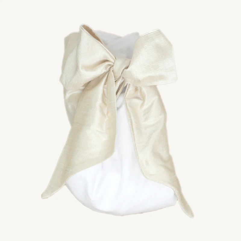 Bow Swaddle \u00ae - Pearl Strand Silk | The Beaufort Bonnet Company