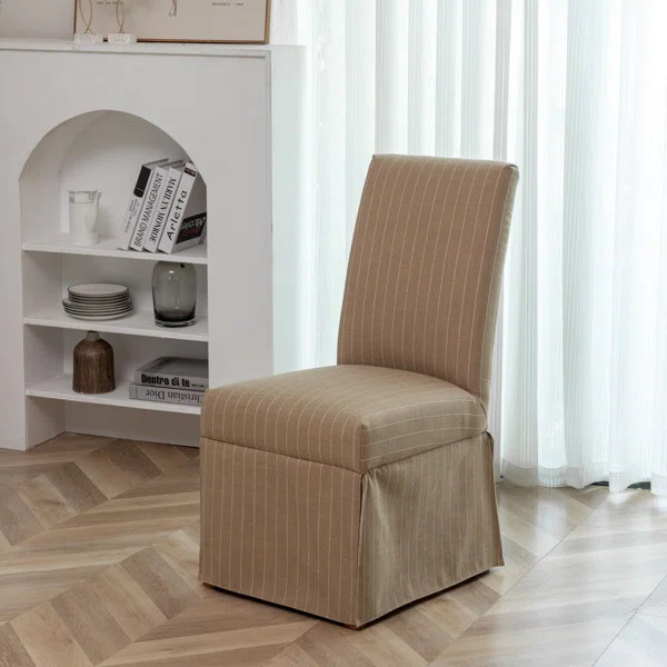 Arsaluis 19.3'' H Fabric Upholstered Pine Parsons Chair | Wayfair North America