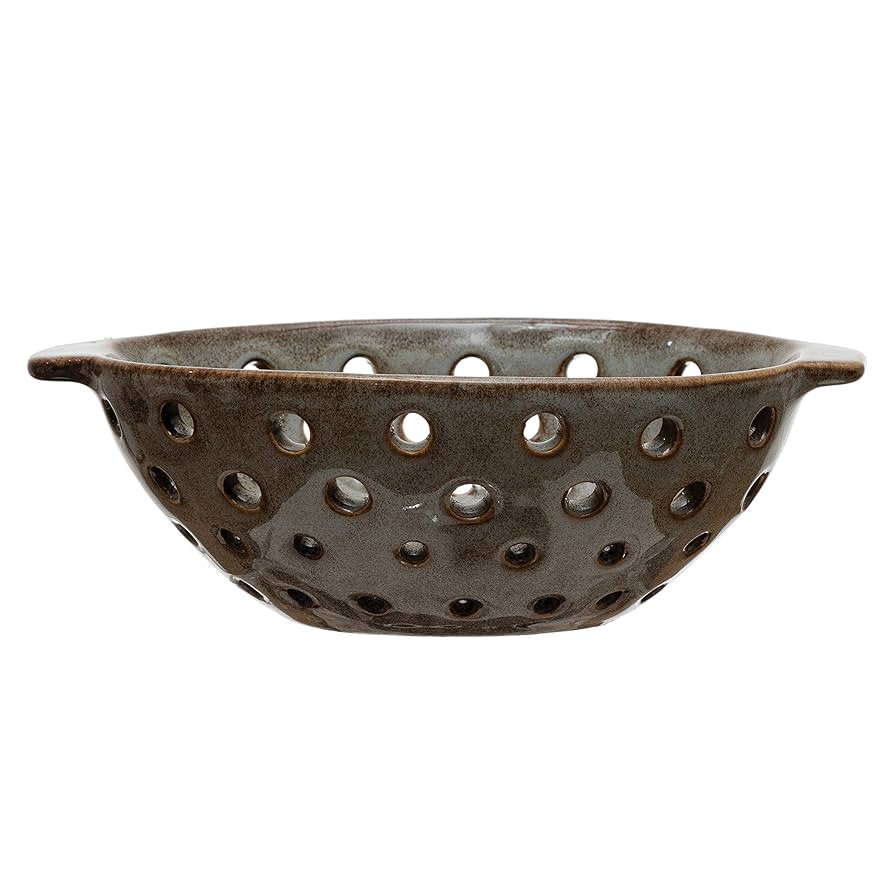 Stoneware Berry Bowl, Reactive Glaze, Brown (Each One Will Vary) | Amazon (US)