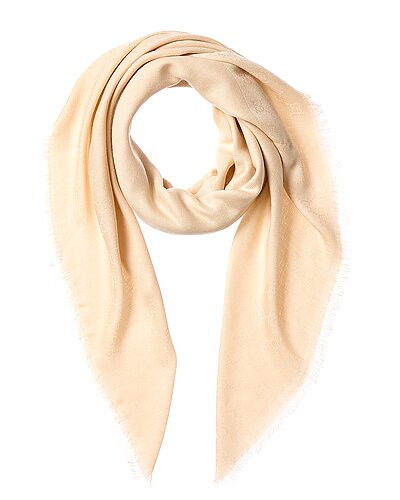 GG Wool & Silk-Blend Scarf | Gilt & Gilt City