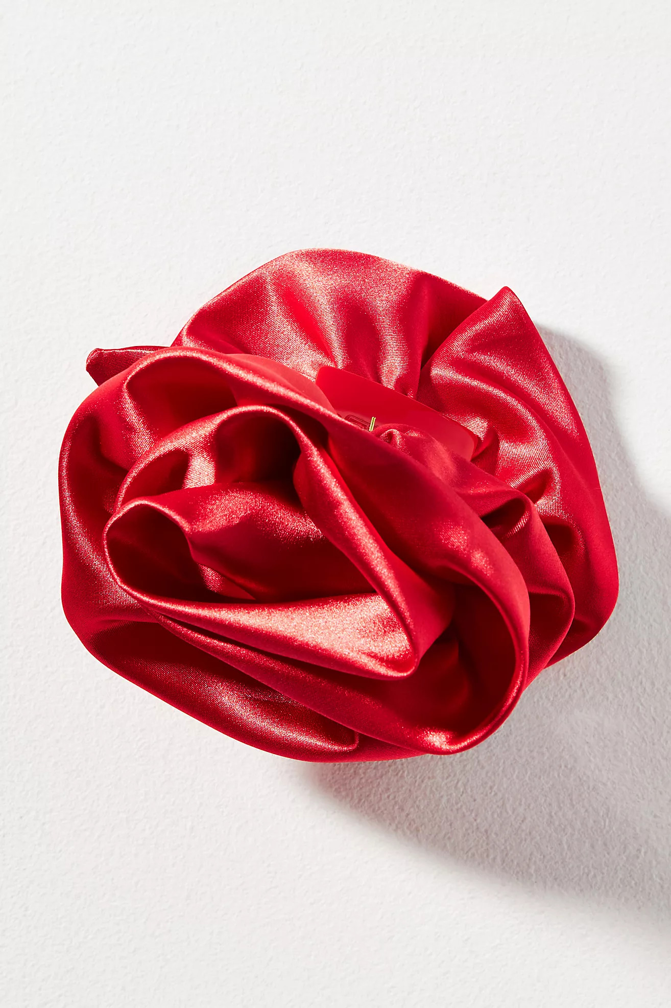 Damson Madder Oversized Satin Rose Hair Clip | Anthropologie (US)