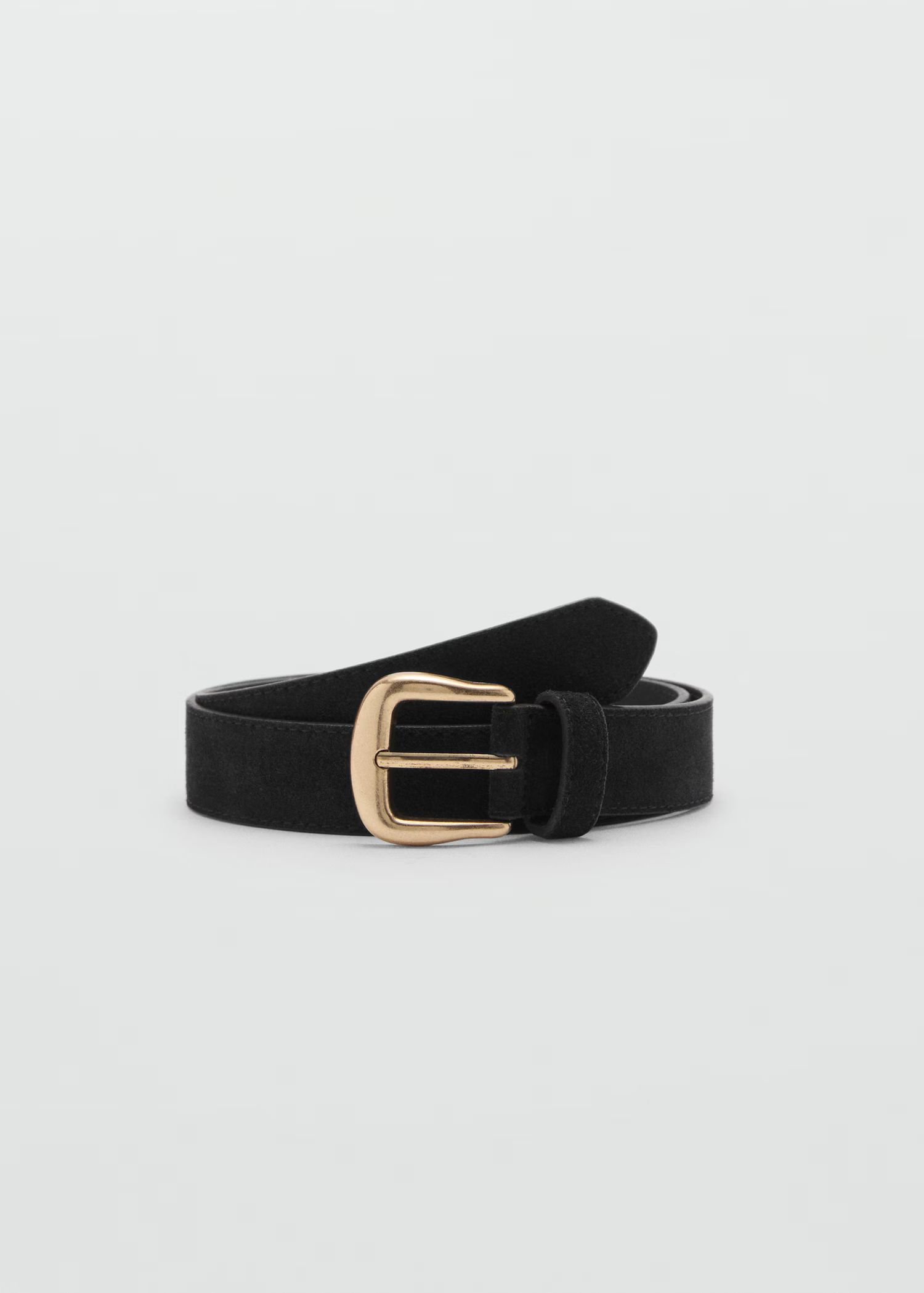 Buckle leather belt | MANGO (US)