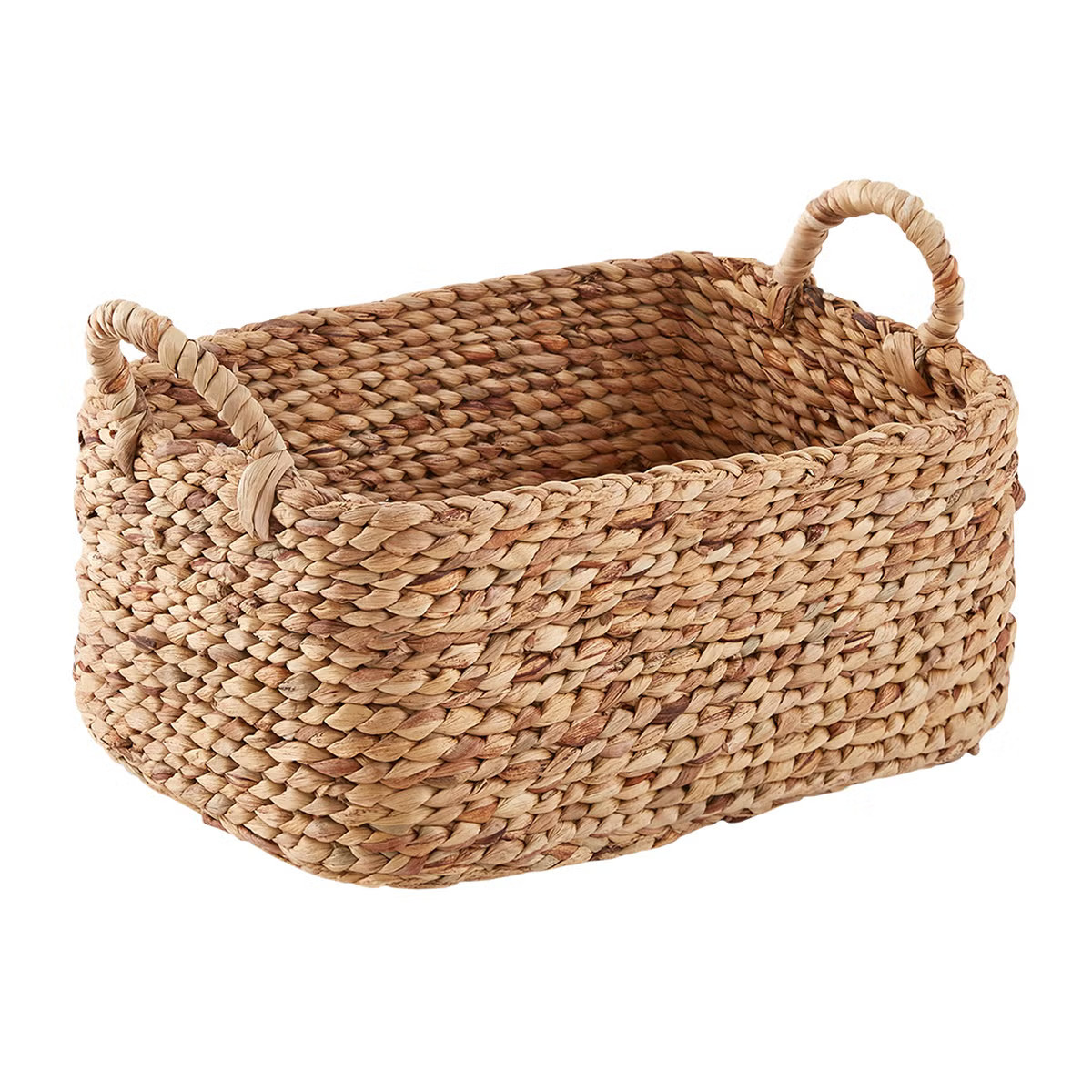 Water Hyacinth Braided Weave Bins | The Container Store