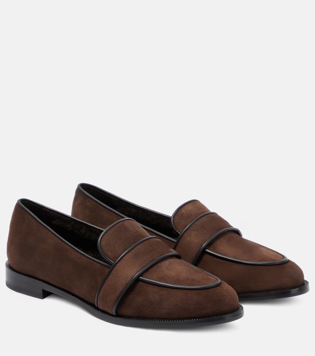 Martin shearling-lined suede loafers | Mytheresa (US/CA)