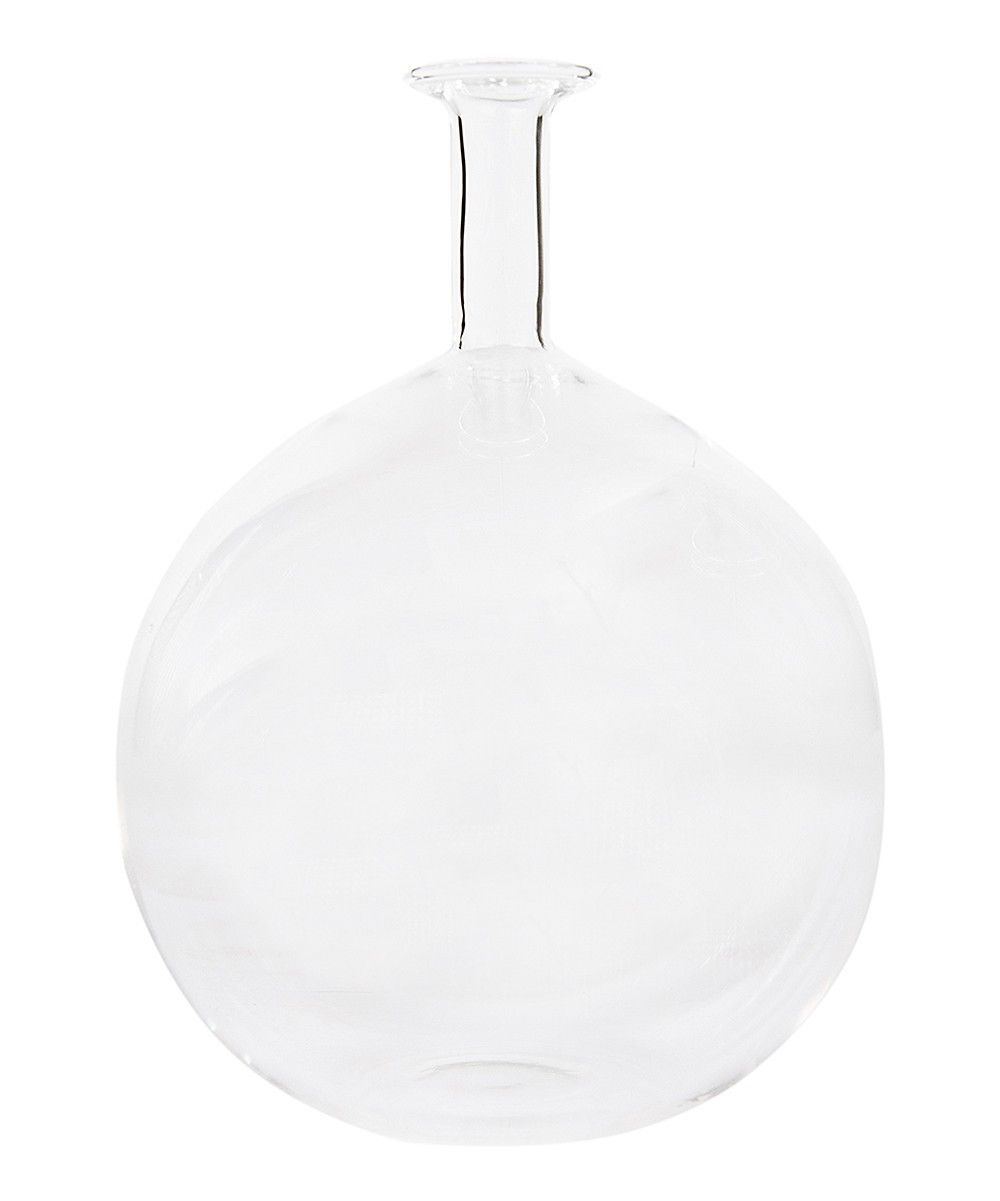 Creative Co-Op Collectibles and Figurines Clear - Clear Long-Neck Glass Bottle Vase | Zulily