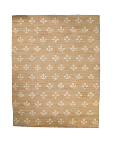 9x12 Jute Blend Floral Area Rug | Marshalls
